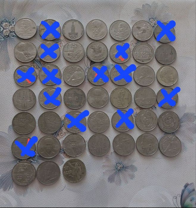 Юбилейные монеты СССР 1 рублёвые