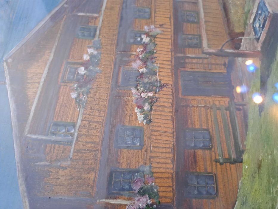 tablou pictura pe carton gros 35/40 cm