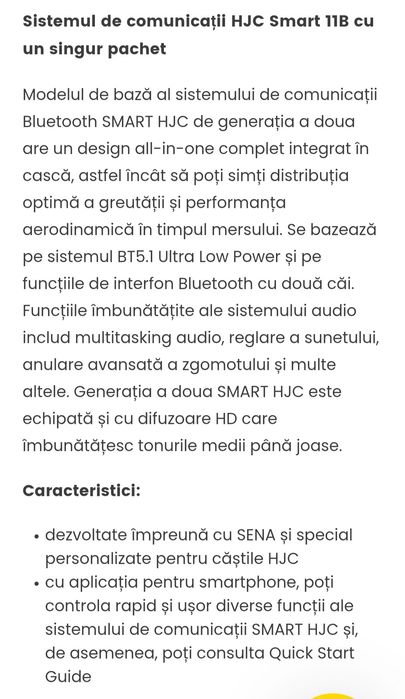 Casca / Bluetooth SMART HJC 11B