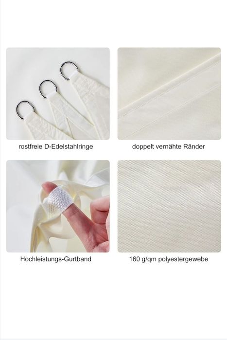 Vela/copertina umbrire 3x3 m