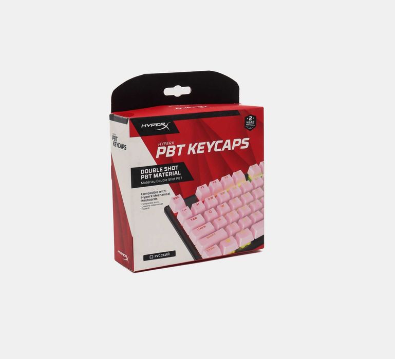 ^Кейкапы HyperX PBT Keycaps Full Key Set, RU - Pink