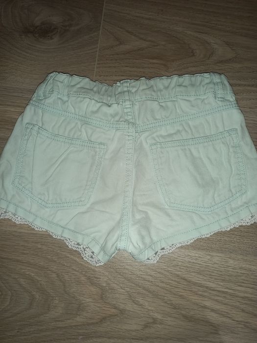 2 perechi pantaloni scurti si 1 fusta fetite, H&M, 5-6 ani