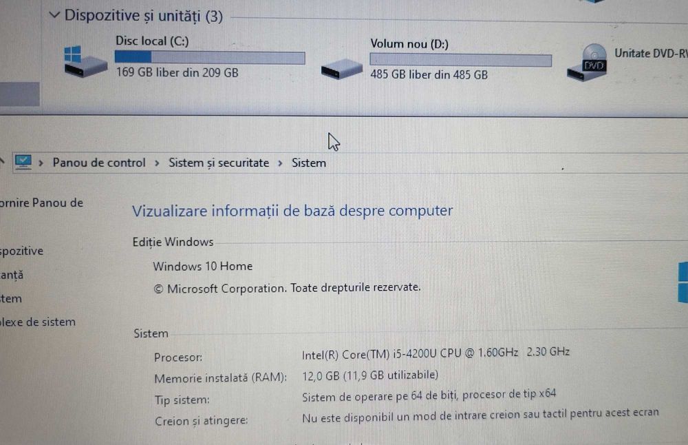 Okazie Laptop Asus i5 cu 12Gb ram , SSHD de 750GB la 550lei Model 2020
