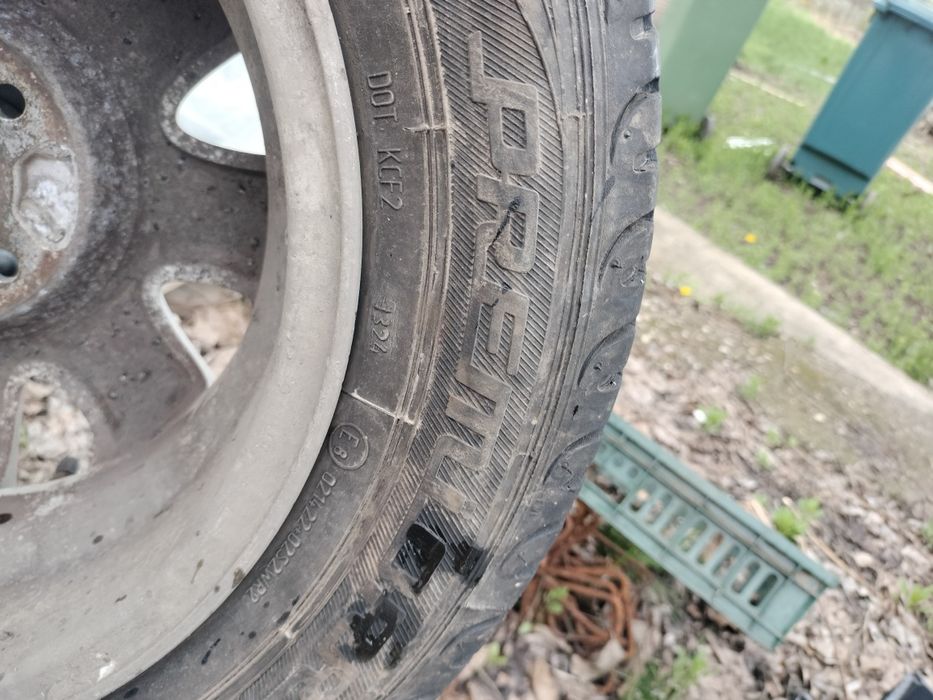 Jante aliaj 4x100 R14+anvelope de vara chevrolete