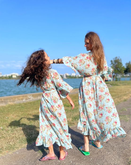 Set rochii mama-fiica pentru plaja si vara