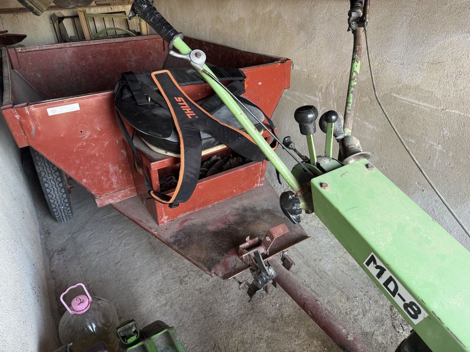 Мотофреза, плуг , ремарке