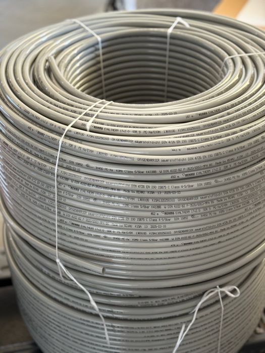 REHAU PE-RT 17 мм тръба за подово отопление, отоплителни инсталации