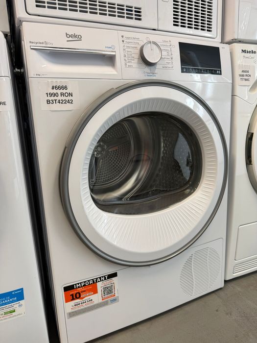 !!PROMOTIE!! Uscător de rufe cu pompă de căldură Beko B3T42242