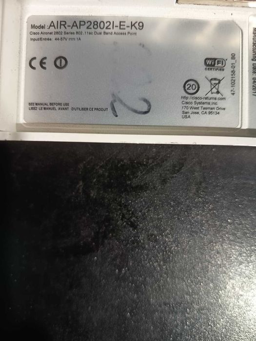 Access Point Cisco AIR-AP2802I-E-K9