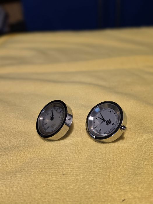 Set Ceas Analog + Termometru Moto Harley-Davidson (Prindere Ghidon)