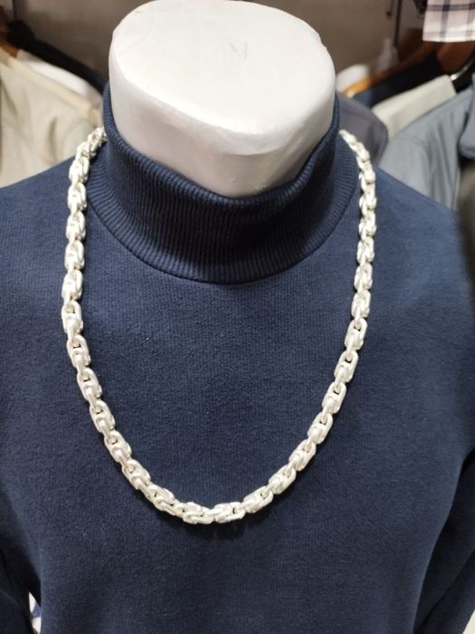 Цепь серебренная мужская