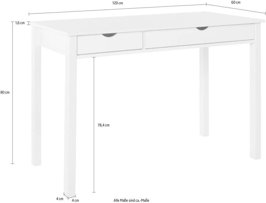 Birou din lemn de pin