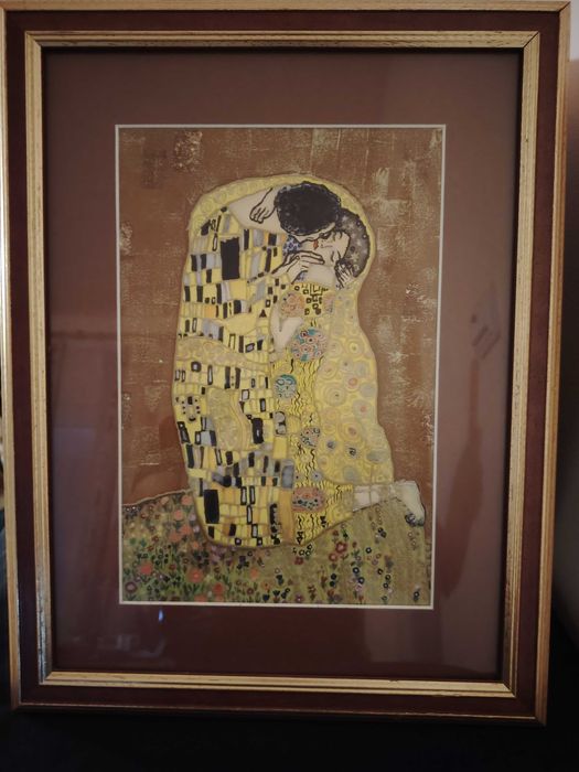 Klimt, Sărutul, Îmbrățișarea, reproduceri în culori