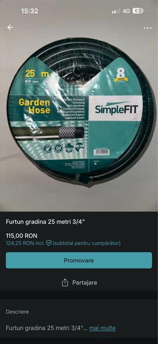 Furtun gradina diferite marimi