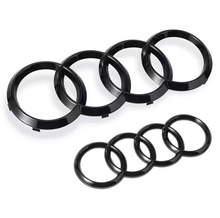 Embleme Audi fata / spate Emblema grila / haion inele cercuri negre