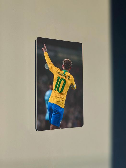 Метален футболен постер/Меси, Неймар, Ямал и др