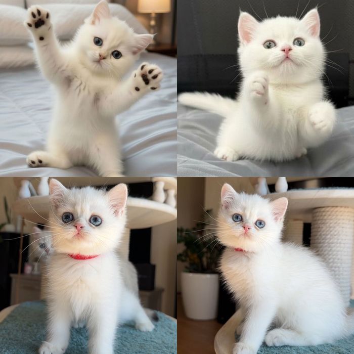 Белоснежная шиншилла котята!
