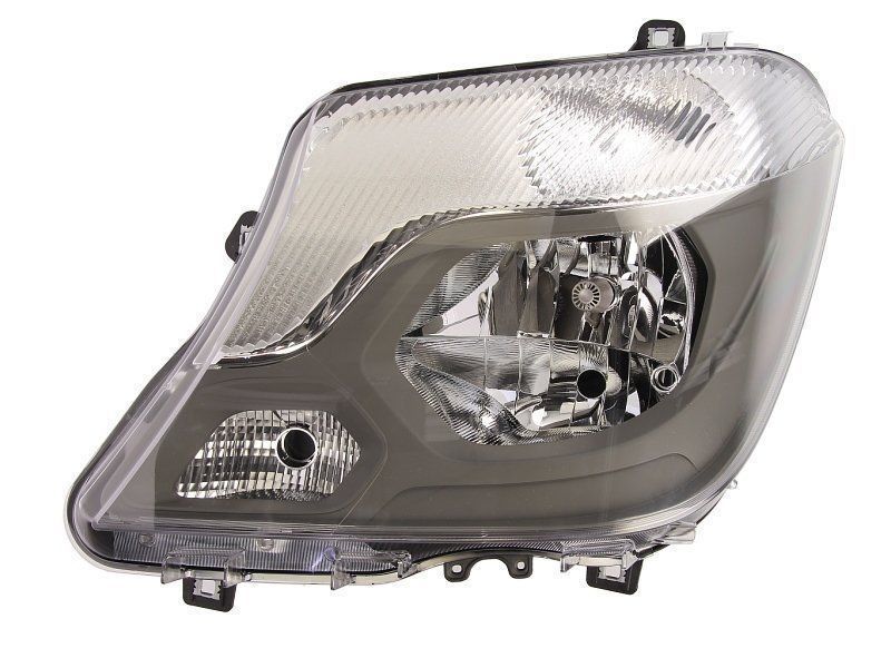 Far Mercedes Sprinter 210-519, 10.2013-, fata, Stanga, cu lumini pentru curbe; cu daytime running light; H7+H7+H7+PY21W+W21W+W5W; electric; cu motor