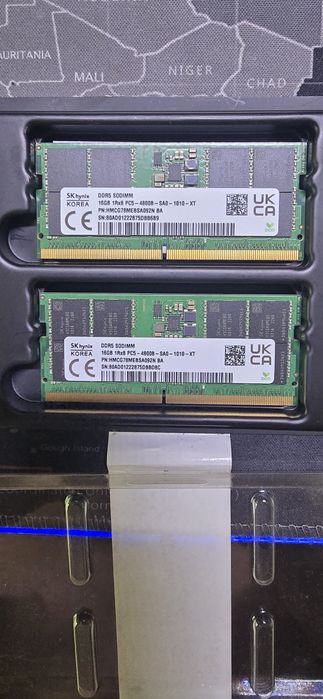 Memorie RAM Laptop SODIMM 2x16GB DDR5 SK Hynix 4800MHz, 1Rx8