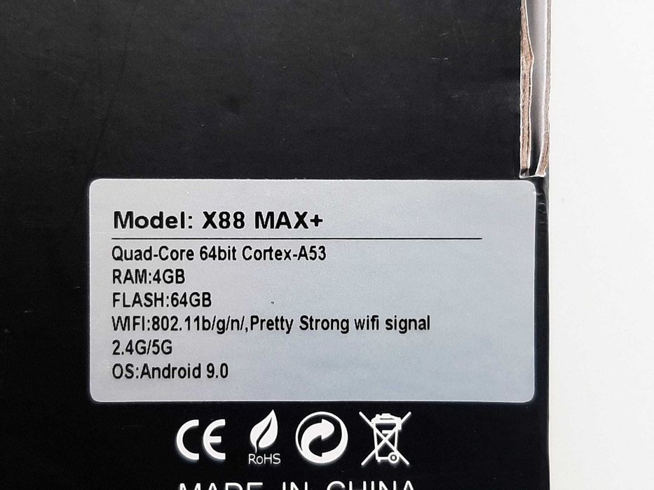 Mini PC, TV Box, X88 MAX+, 4K, 4GB RAM, 64GB, WiFi + transport inclus