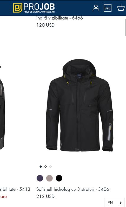 Jacheta, geacă, ProJob,neagra, nouă cu eticheta