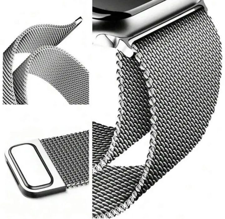 Метална Верижка с предпазен Калъф за Apple Watch Series 9 41mm