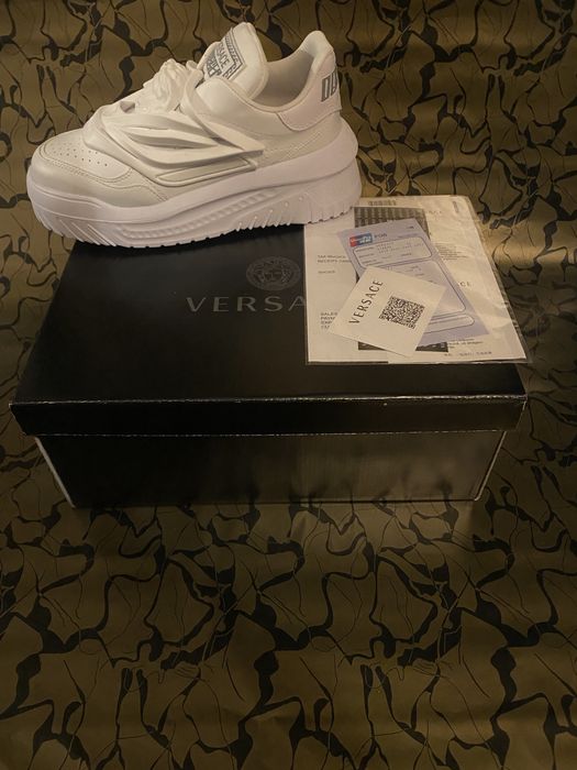 Adidasi Versace Odissea calitate Premium Alb / Negru