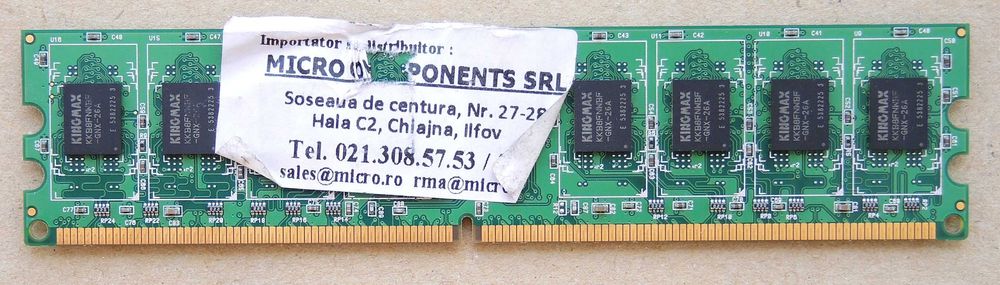 2Gb DDR2 800 KINGMAX KLDE88F-B8KW6 Testat