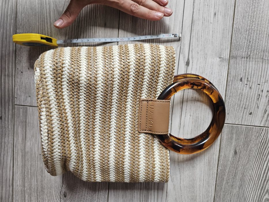 Кокетна чанта  NA-KD в бежави нюанси, бохо стил