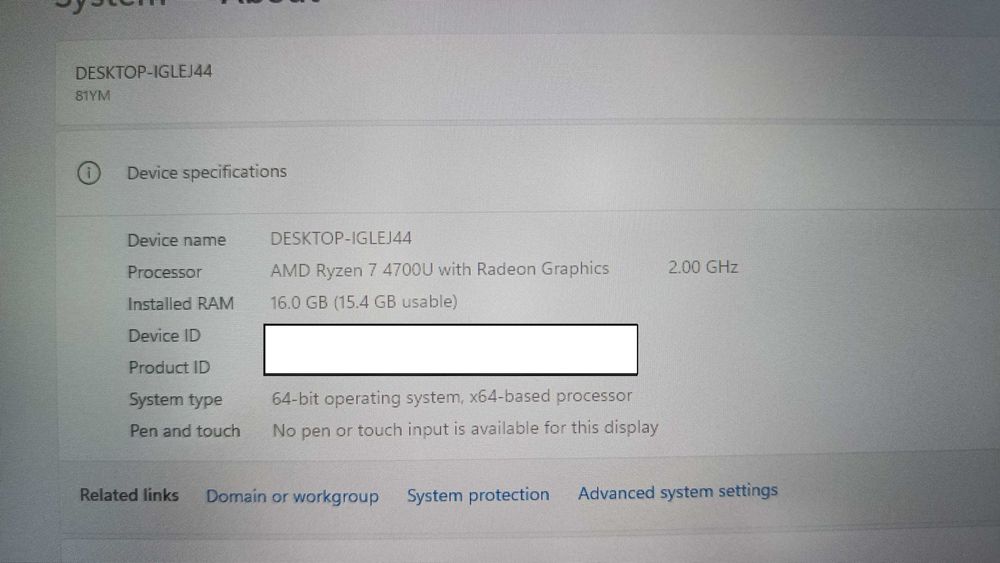 Лаптоп Lenovo - Laptop Леново
