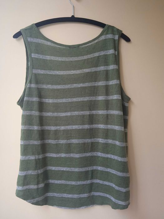 Benetton - НОВ ленен 100% оригинален потник Бенетон