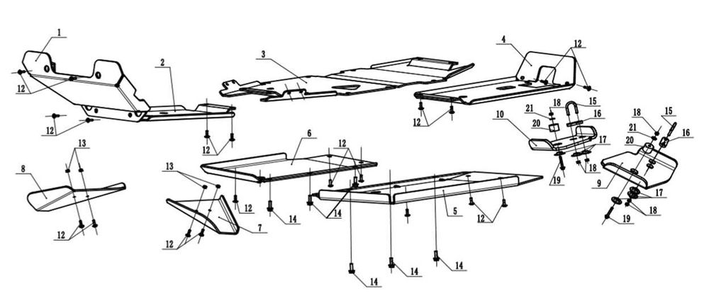 НОВА Оригинална Пълна Защита CFMOTO CF MOTO X6 CFORCE 600, 625 Touring 2023+