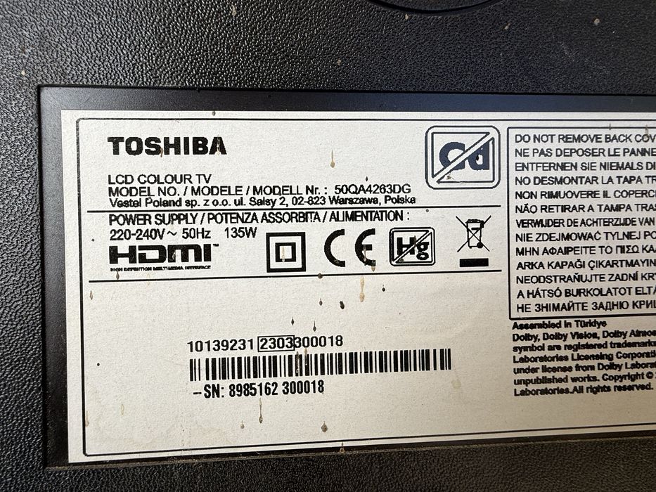 Телевизор Toshiba  50QA4263DG