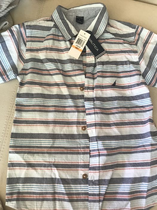 Риза с къс ръкав, нова, Nautica, размер: 7 год.