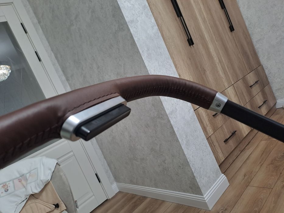 Обшиваю ручку коляски Cybex
