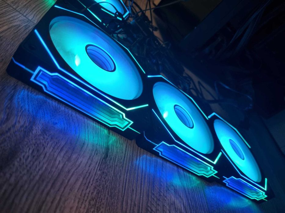 Ventilatoare PC ARGB ID-Cooling 120mm PWM 800-1600 RPM negru