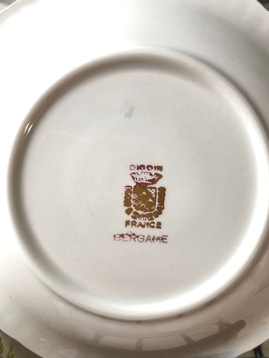 Set cafea vinatge francez Digoin Sarreguemines – colecția Bergame