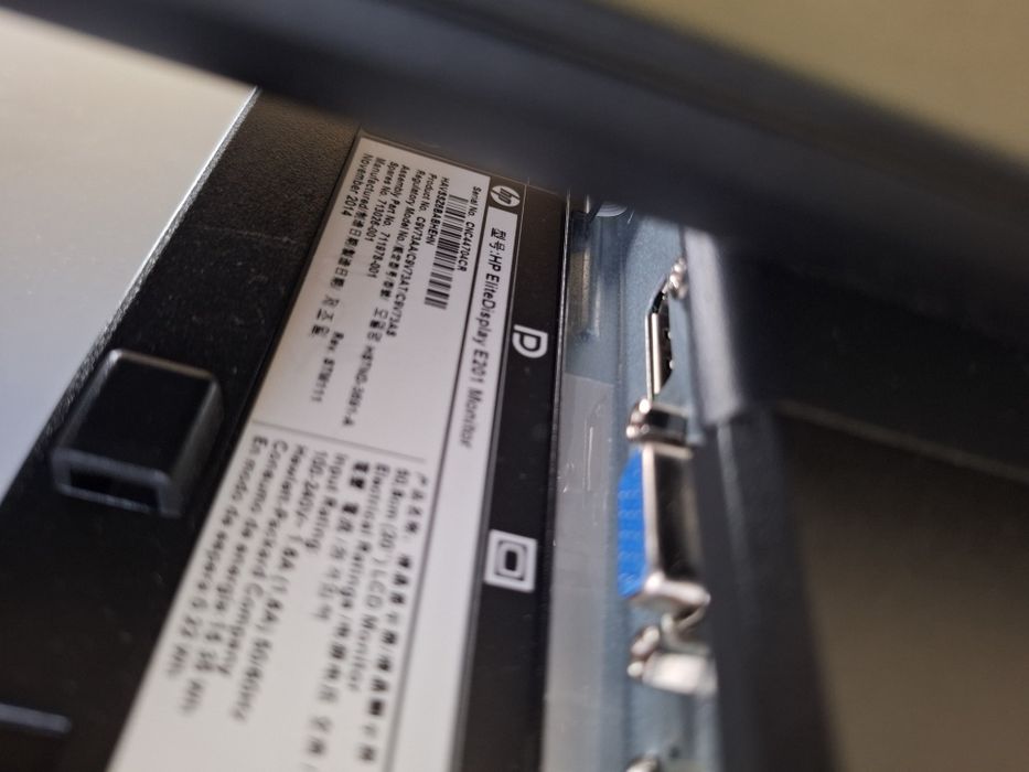 Monitor HP  Elite Display  E 201