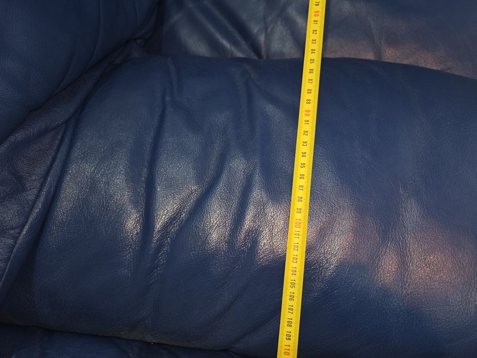 Vând canapea + 2 fotolii piele naturala