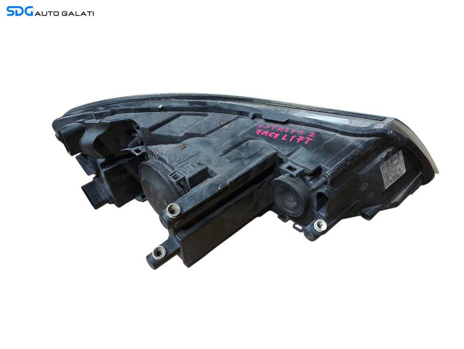 Far Stanga cu Lupa FARA Xenon Skoda Octavia 2 Facelift FL 2008 - 2013 Cod 1Z2941015F [LS0017]