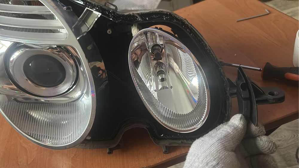 Ремонт фар мерседес w211