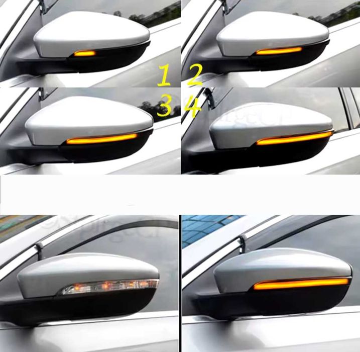 Динамични бягащи мигачи за огледалата за Volkswagen VW cc passat eos