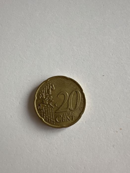 Монета 20 евро цента