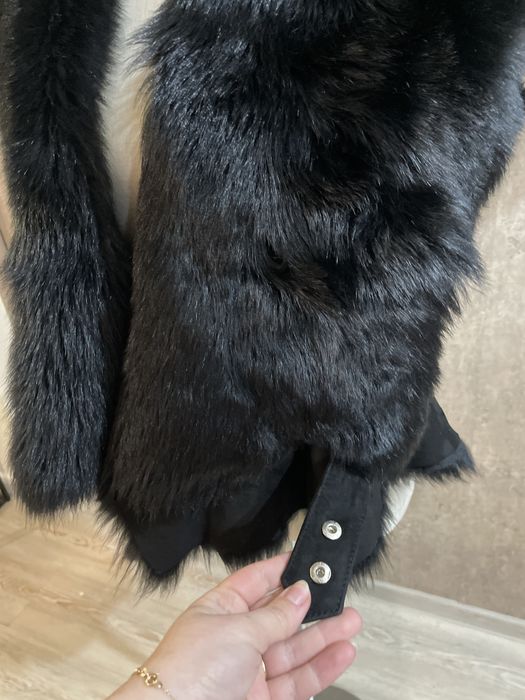 Vestă din blană naturală de miel shearling