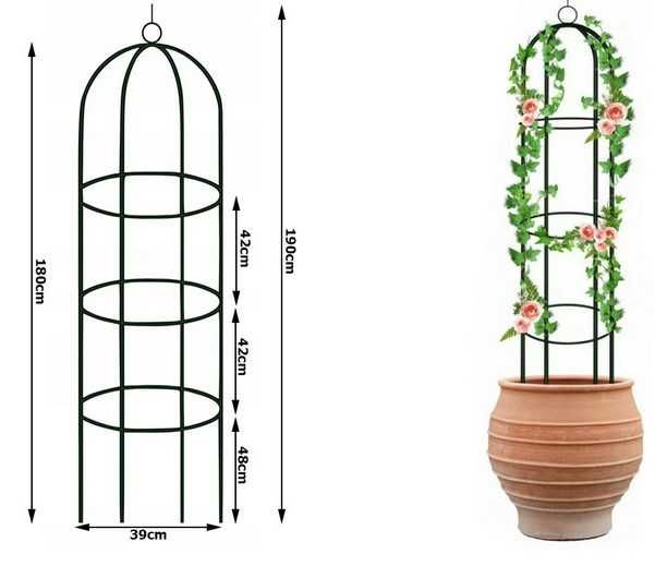 Арка за цветя тип колона обелиск