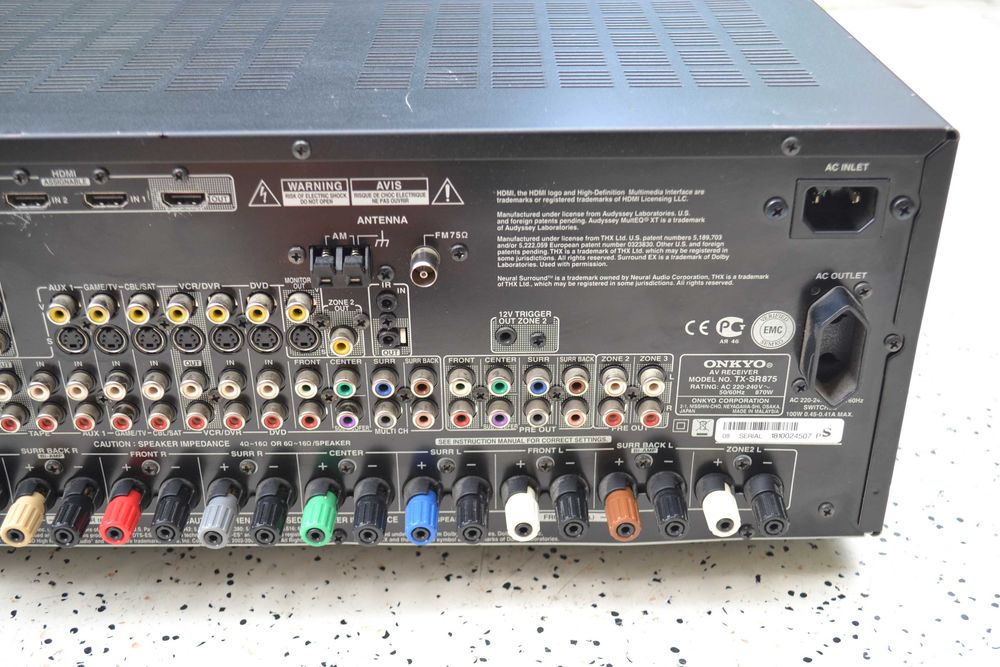 Amplificator Onkyo TX SR 875 Defect