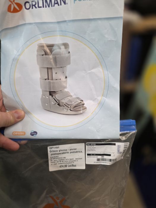 Orteza glezna picior postoperatorie pediatrica