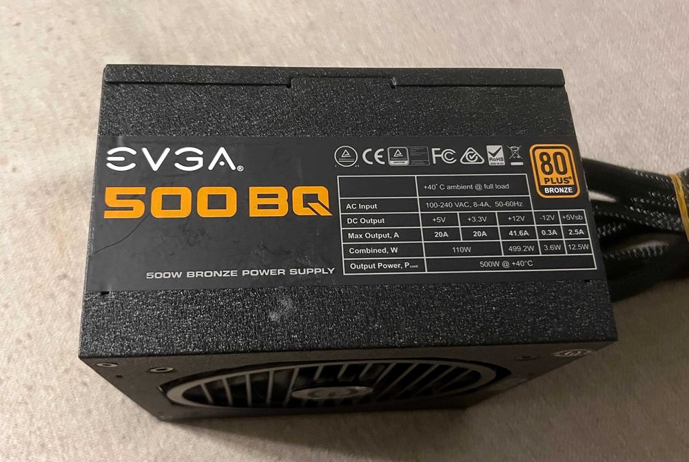 Sursa PC EVGA 500BQ 500W 80 Plus Bronze semi modulara completa