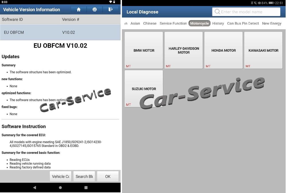 Thinkdiag + Diagzone Pro Cars + Trucks + EV + Moto, update 1 an, OBFCM