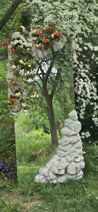 Piesă de colecție: Oglindă artistică unicat, inspirație naturală 140x60